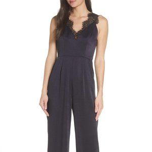 NWT Foxiedox Eyelash Lace Detail Wide Leg Jumpsuit